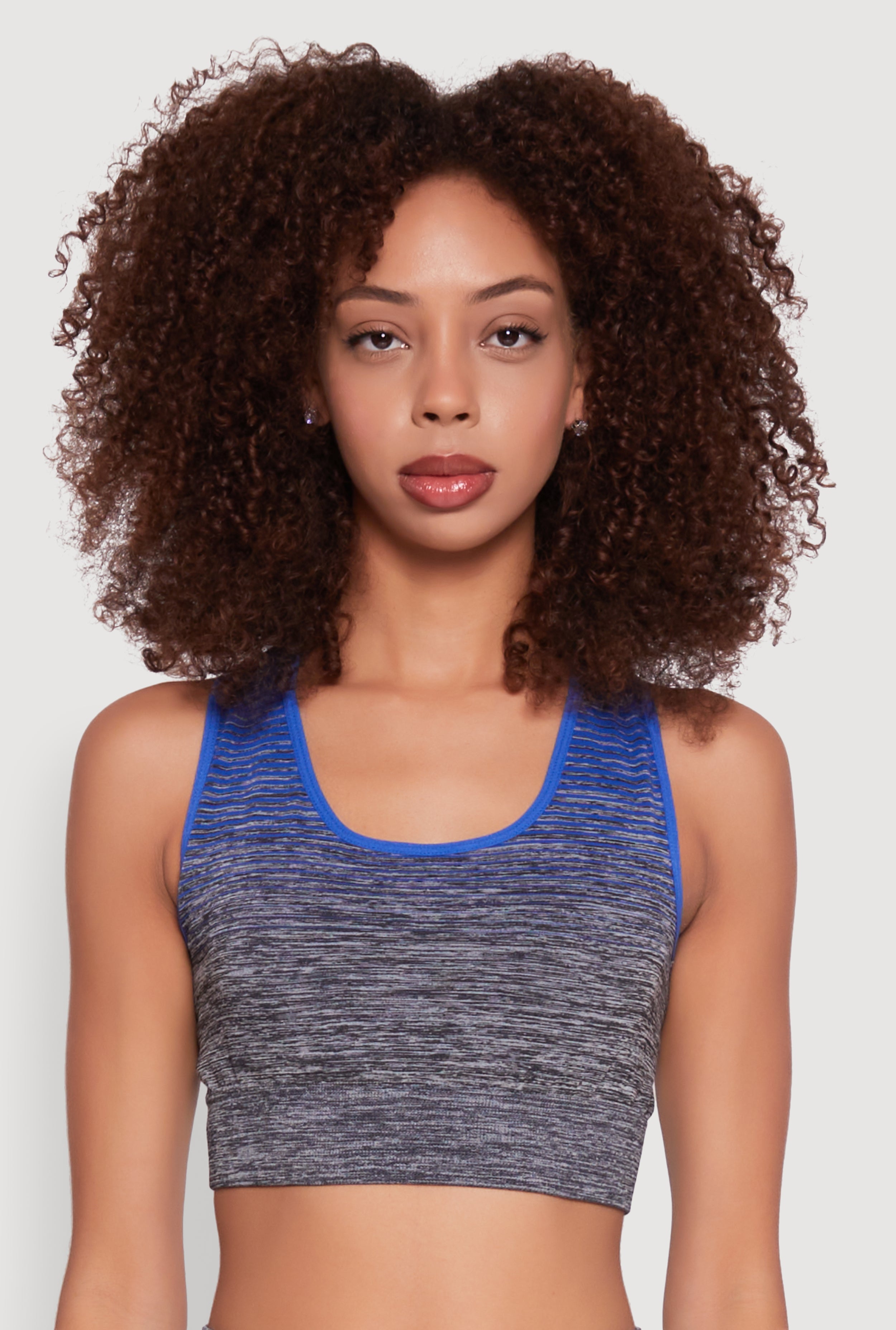 Trendy Marled Ombre Cropped Tank Top