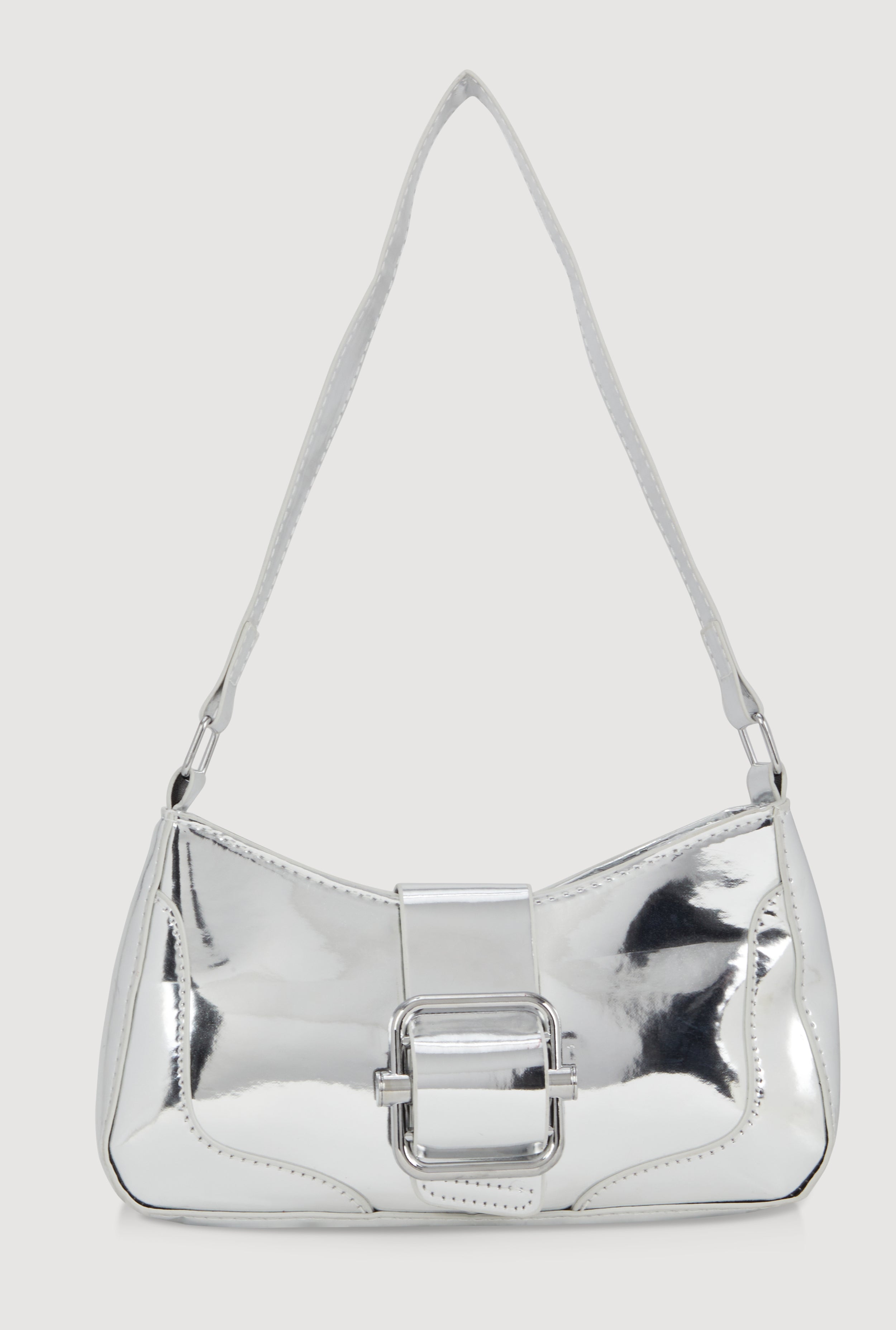 Buckle Detail Shoulder Bag