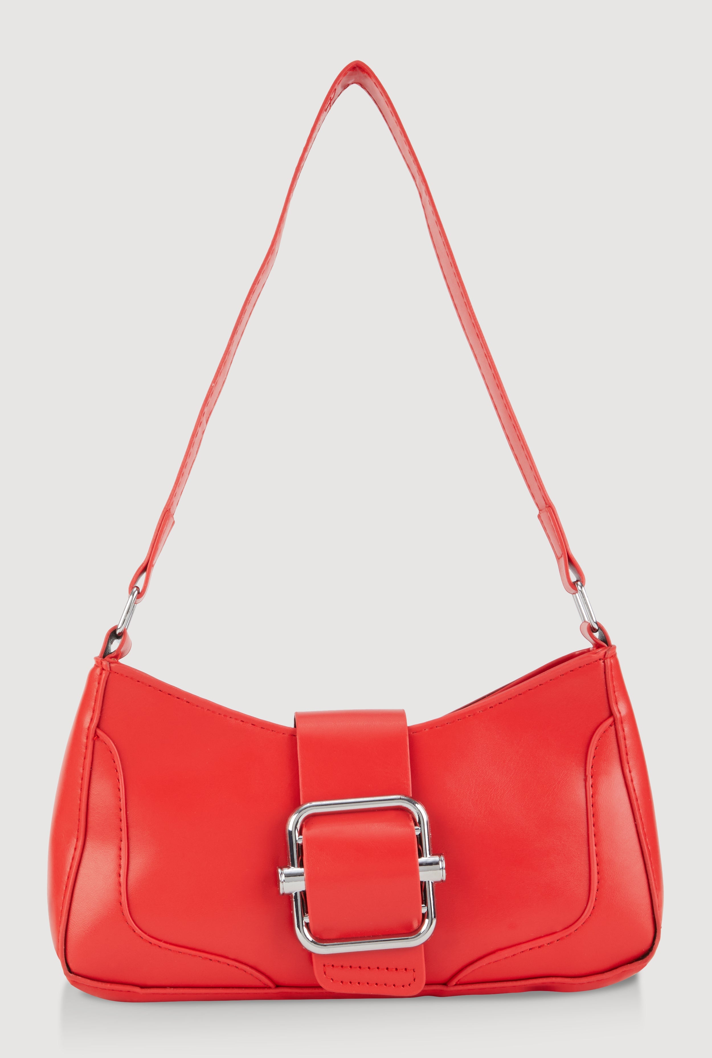 Buckle Detail Shoulder Bag