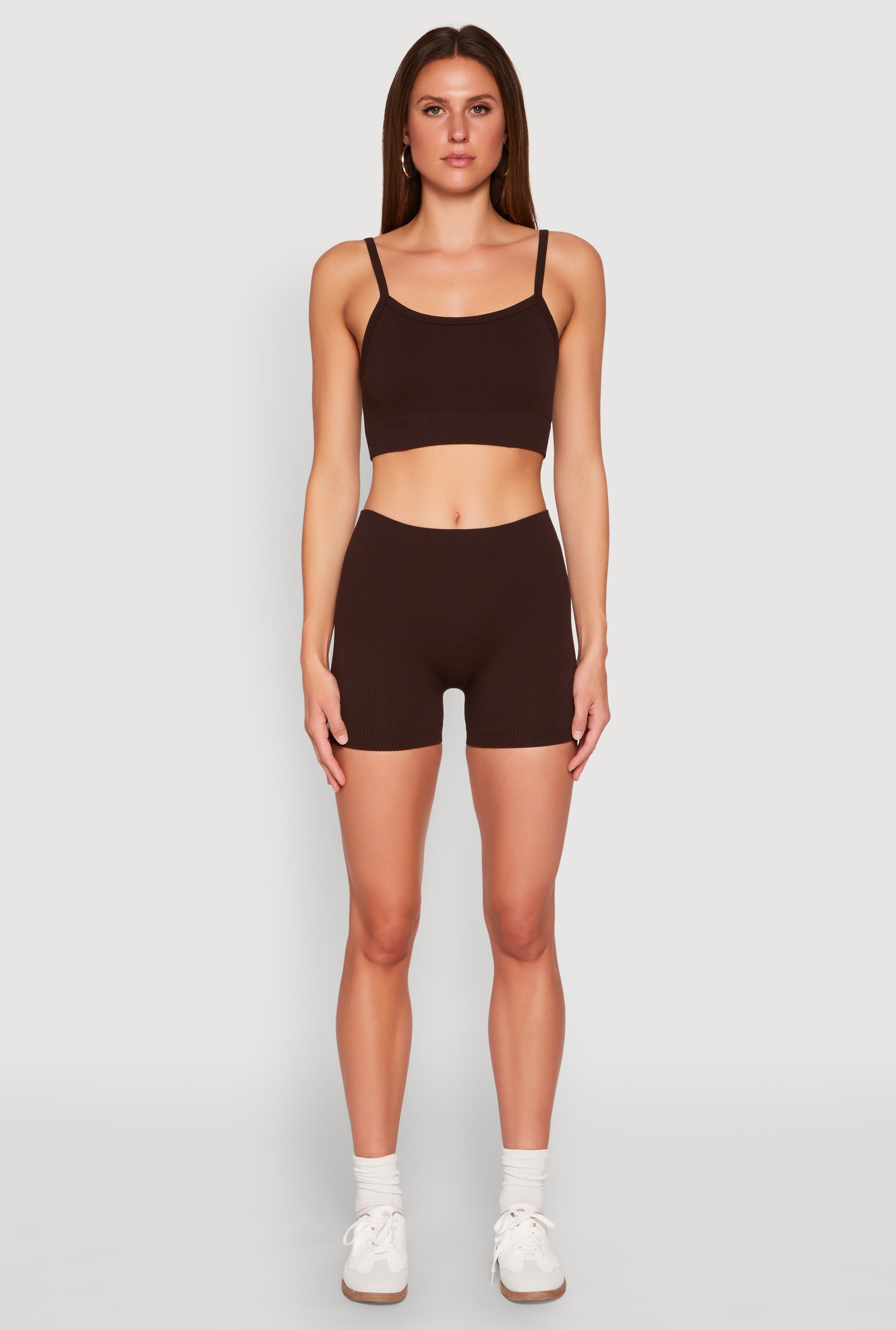 Seamless Cropped Cami and Shorts Set