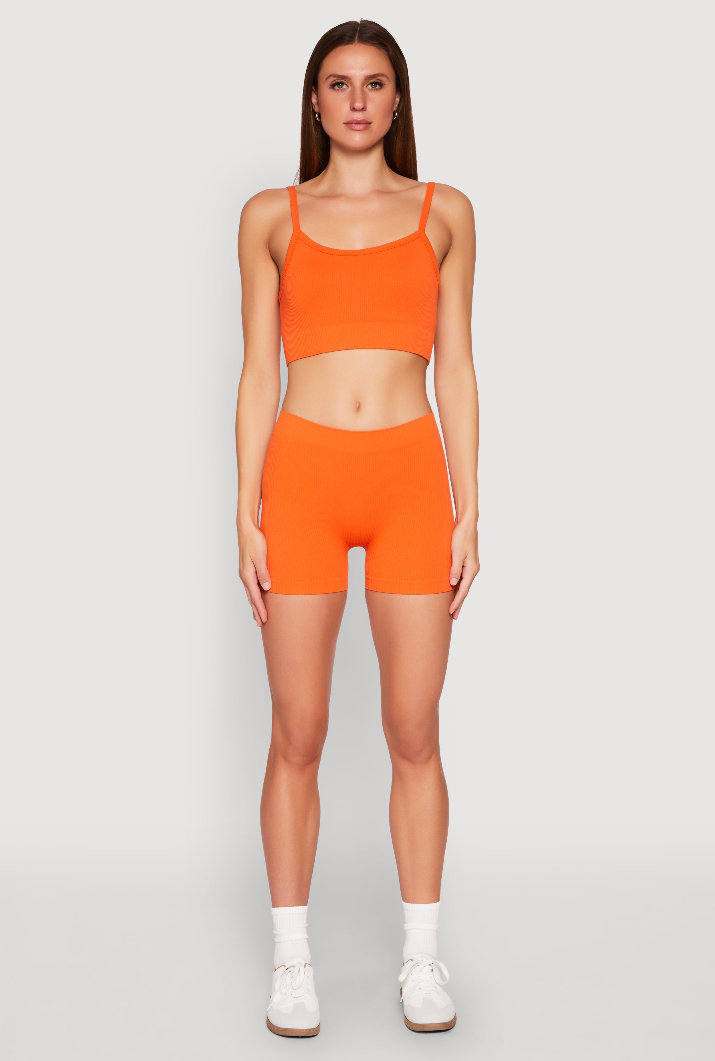 Seamless Cropped Cami and Shorts Set