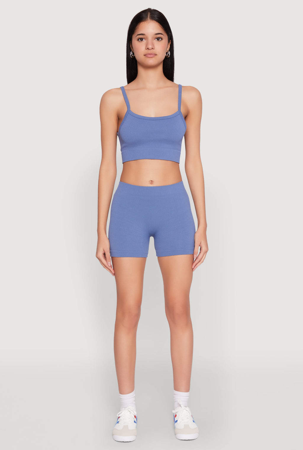 Seamless Cropped Cami and Shorts Set