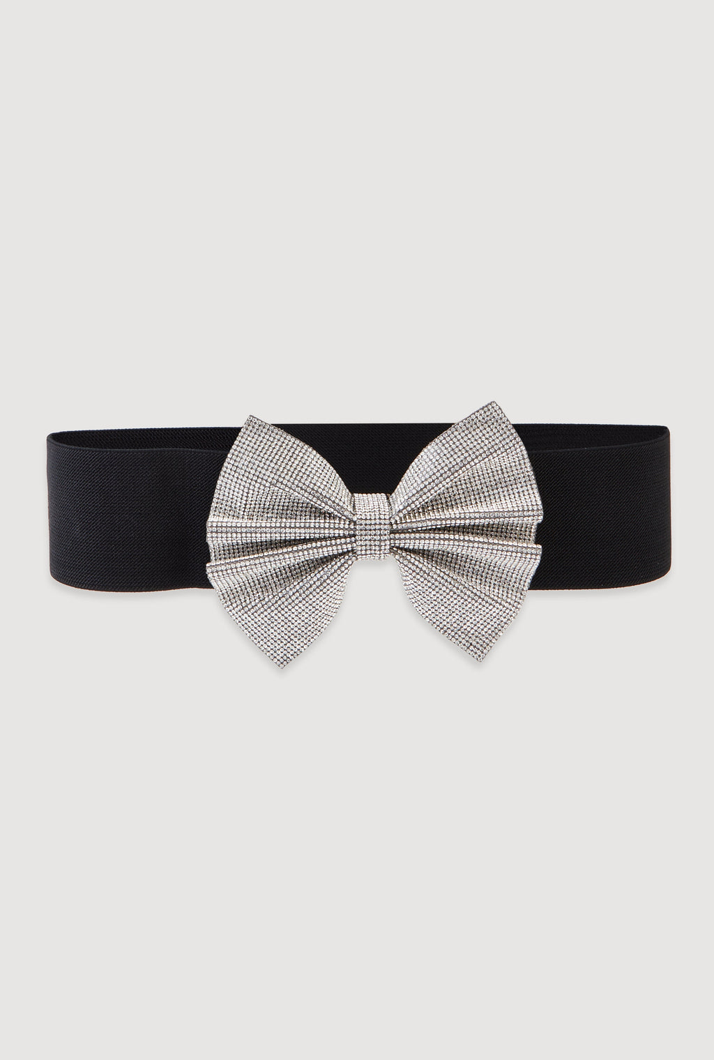 Rhinestone Bow Stretch Belt