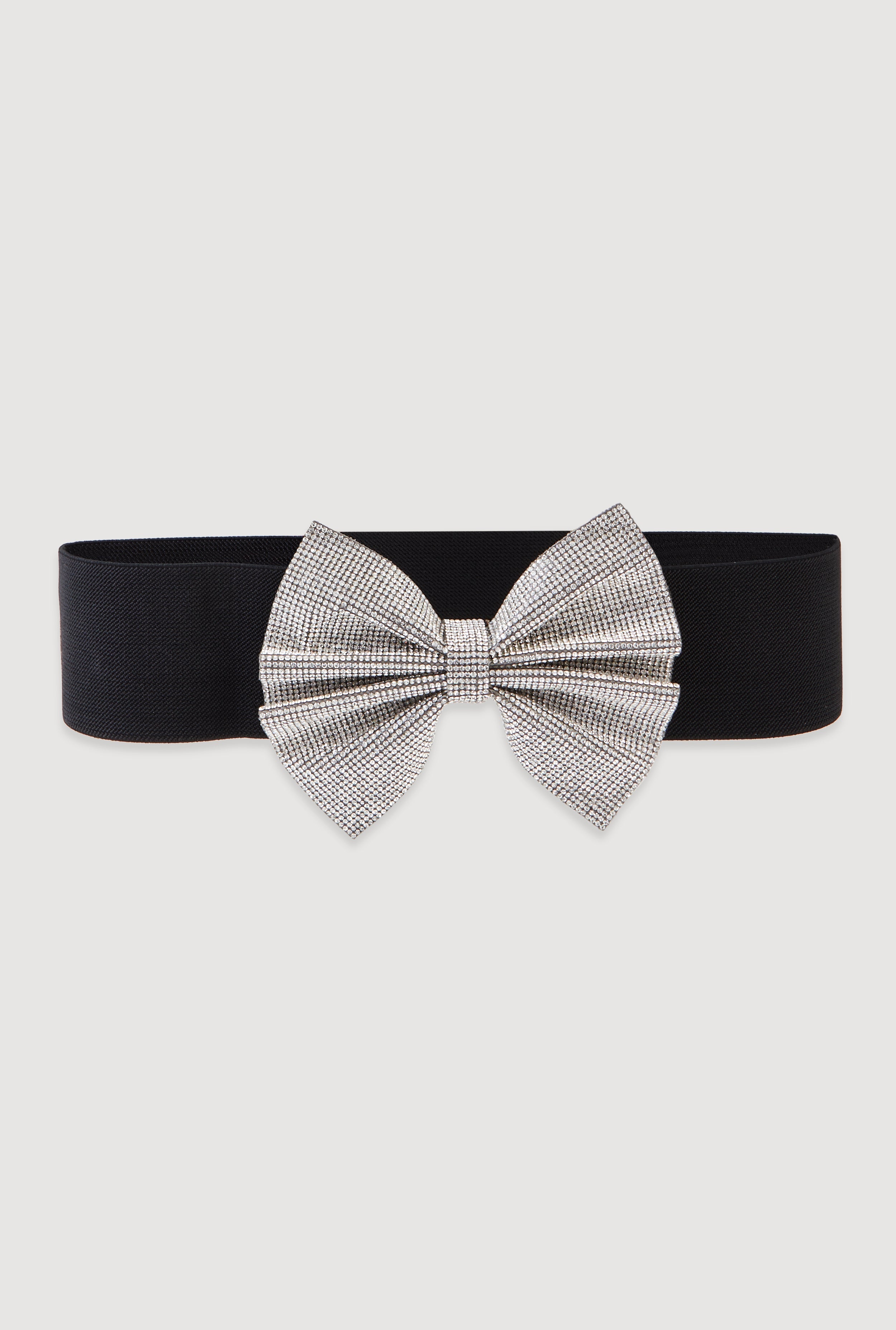Rhinestone Bow Stretch Belt