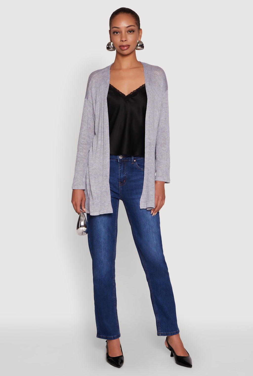 Ambiance Brushed Knit Long Sleeve Duster
