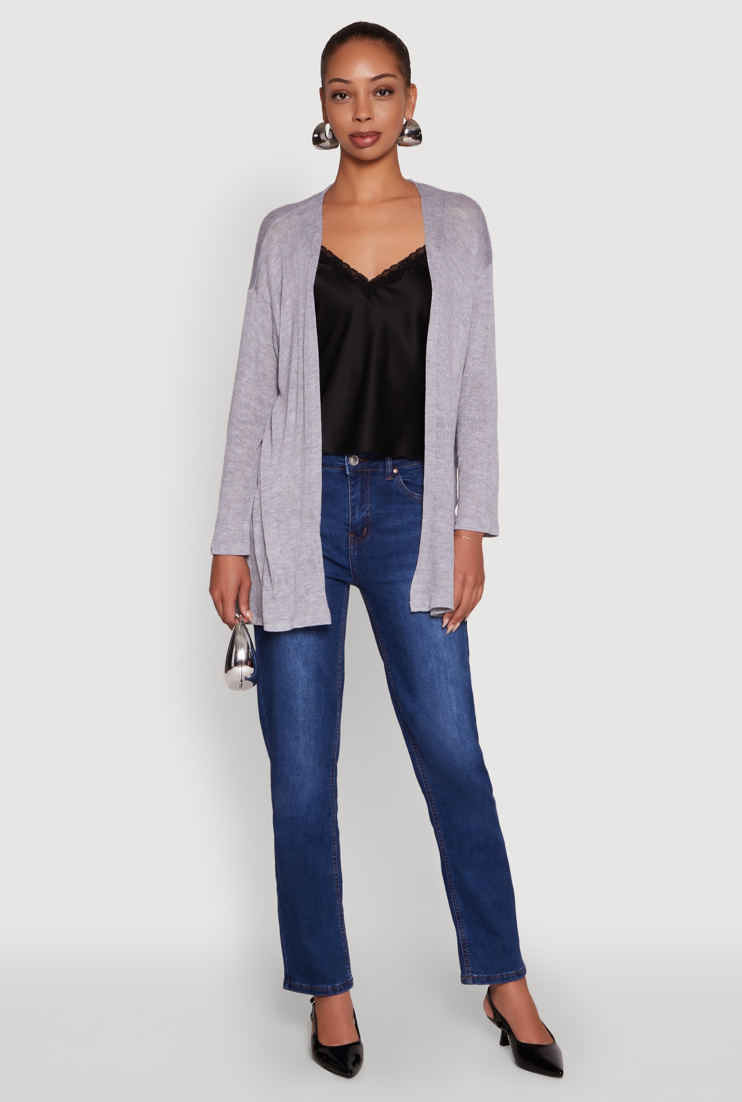 Ambiance Brushed Knit Long Sleeve Duster