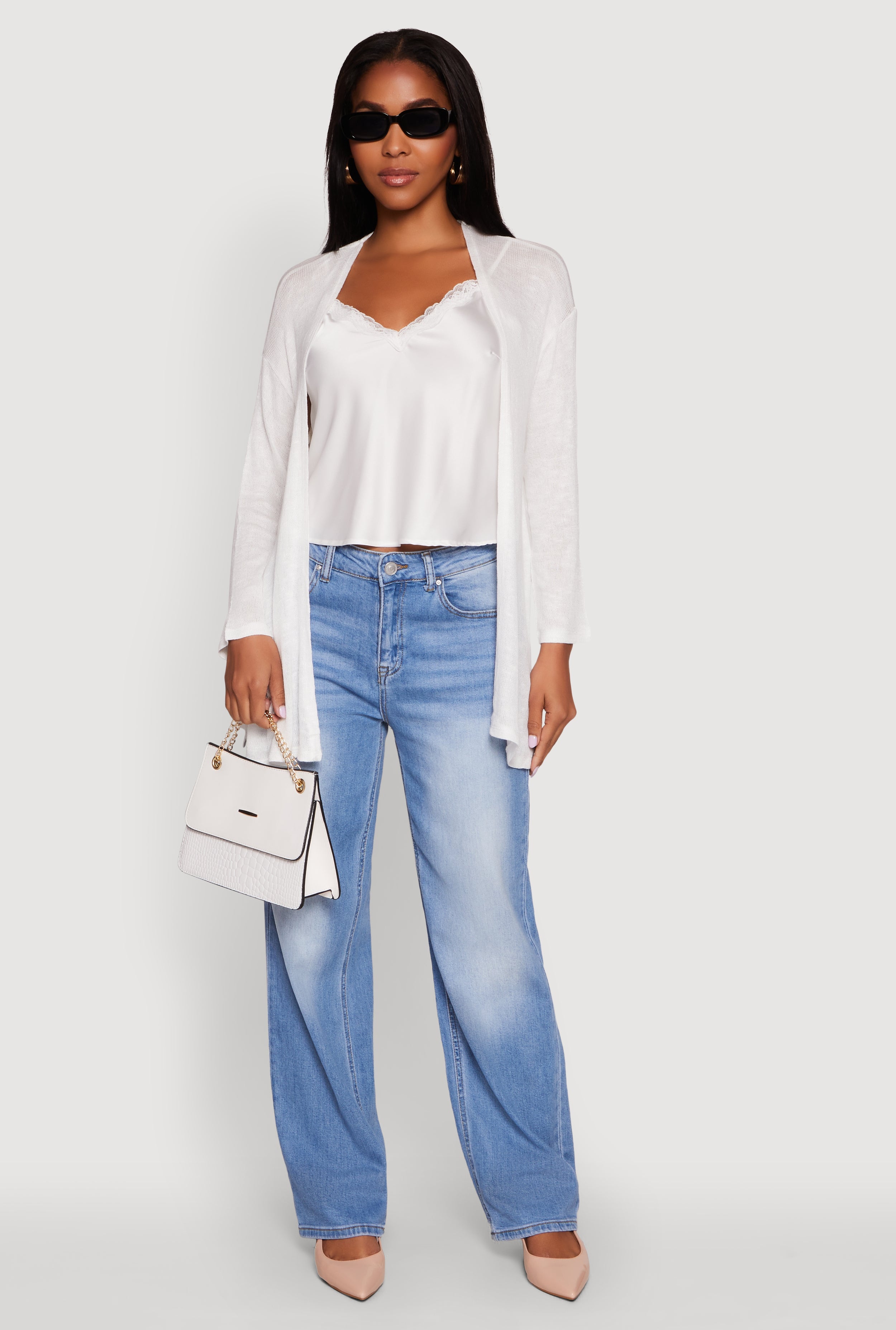 Ambiance Brushed Knit Long Sleeve Duster